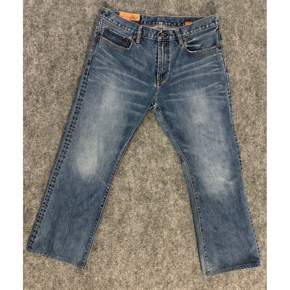 Gap 1969 Mens Low Rise Boot Fit Jeans Medium Wash Denim 35x30 54023 G